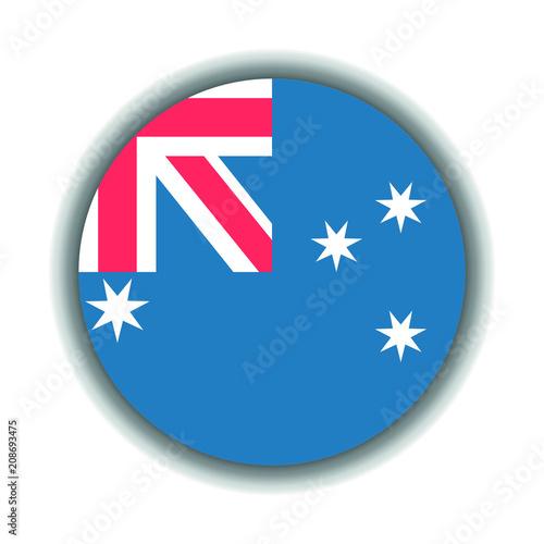 Free Download Button Australien Flagge  - GFXLoad