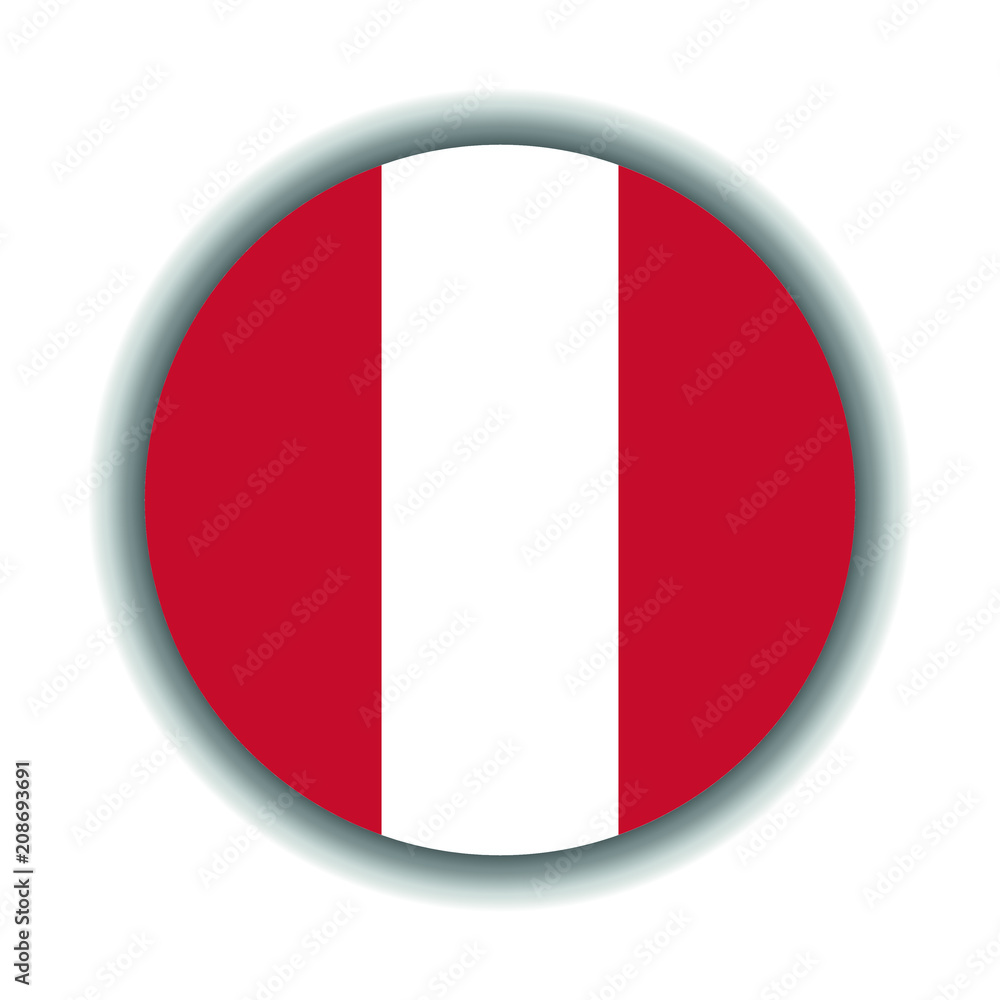 Button Peru Flagge 