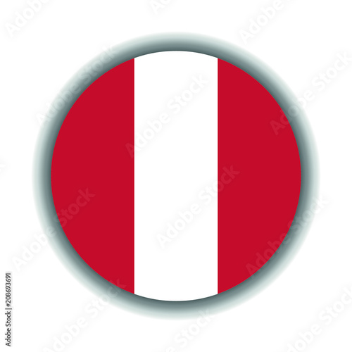 Button Peru Flagge 