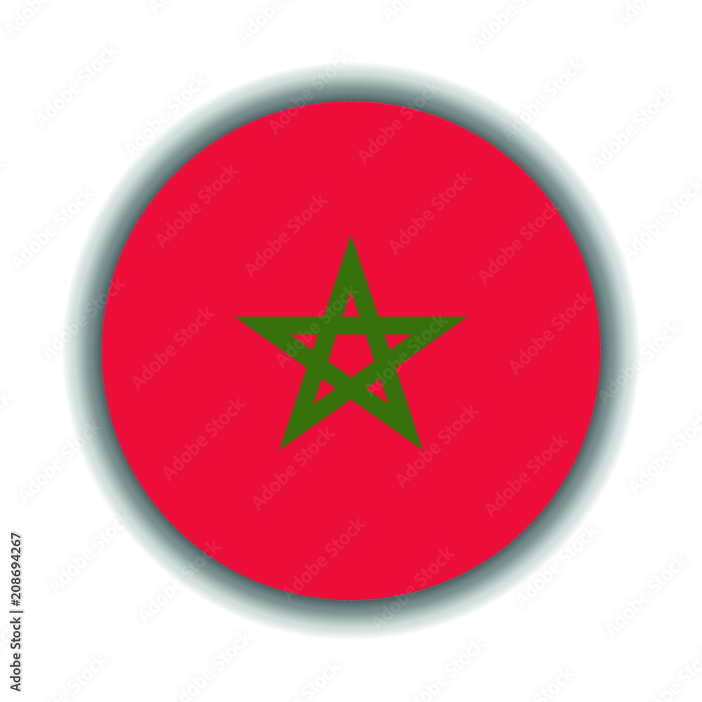 Button Marokko Flagge Button Marokko Flagge