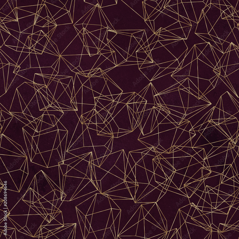 Seamless geometric pattern on maroon Seamless geometric pattern on maroon