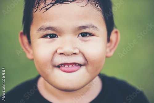 Portrait of happy Boy Smiling