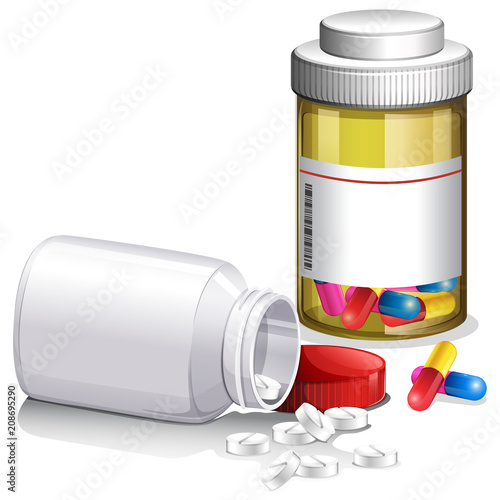 Containers of medical pills