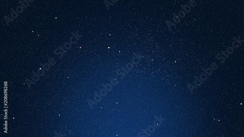 dark blue background with stars, glare and highlighted area photo