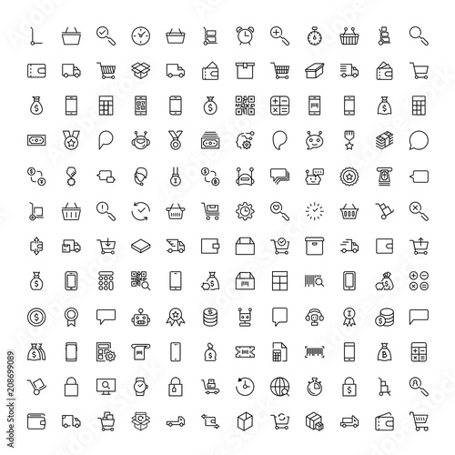 E-shopping flat icon