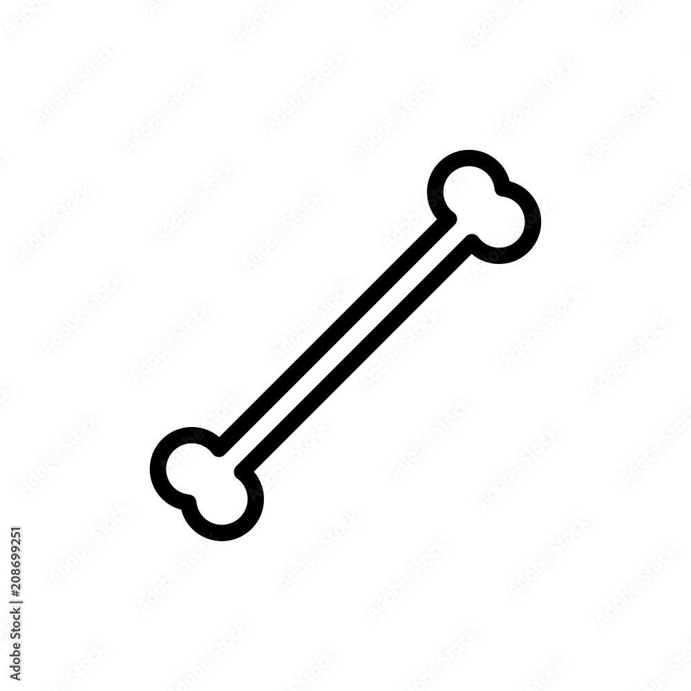bone icon vector bone icon vector