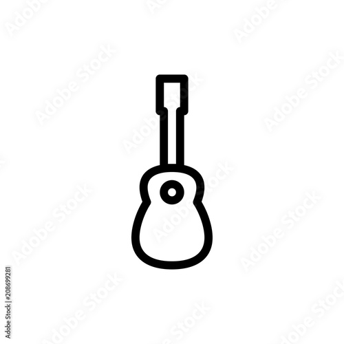 guitar icon vector