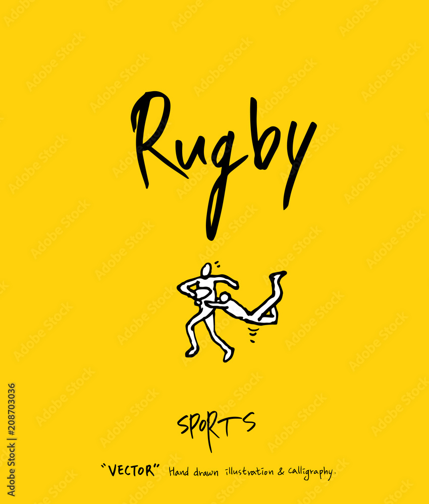 스포츠 포스터 / 손으로 그린 스포츠 그림