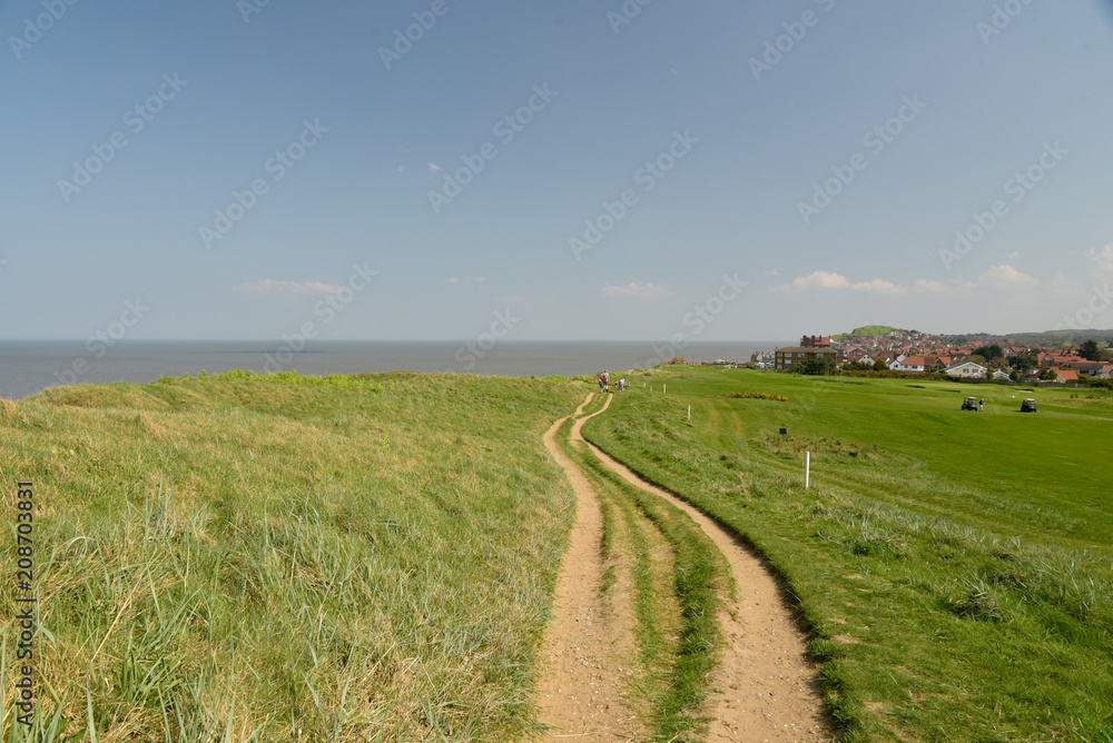 Norfolk coast path near Sheringham Norfolk coast path near Sheringham