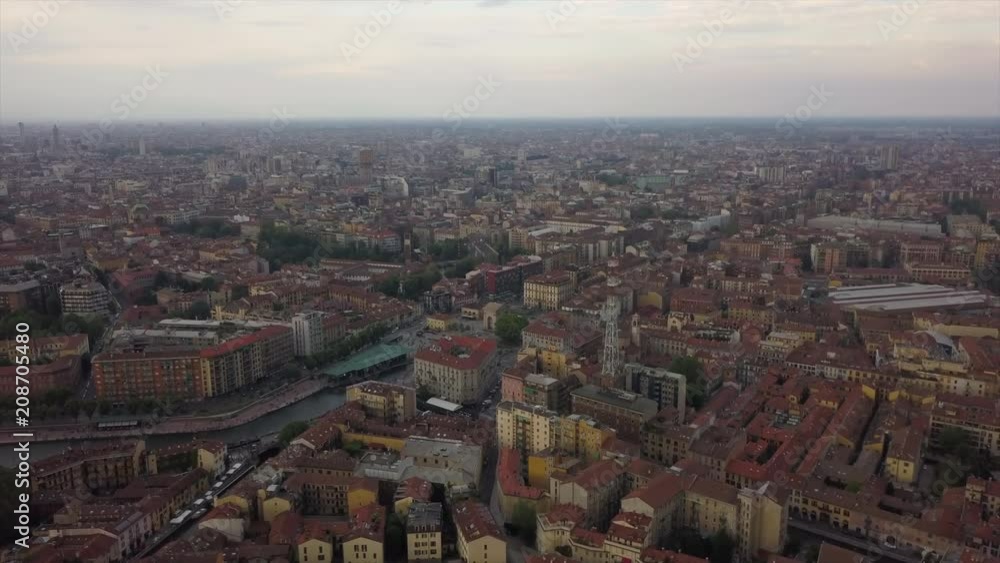 cloudy day milan city famous canal district aerial panorama 4k italy
cloudy day milan city famous canal district aerial panorama 4k italy