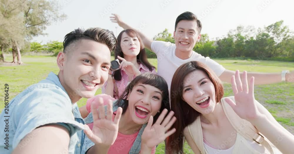 people selfie happily people selfie happily