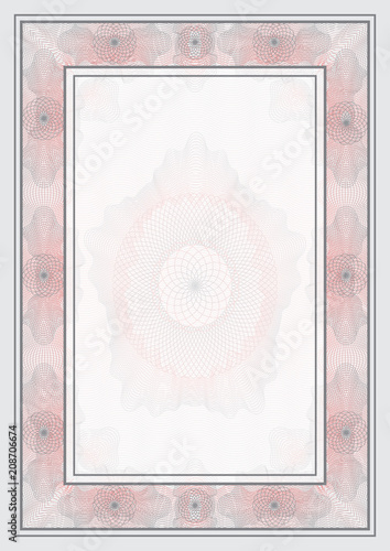 Vector Guilloche Template