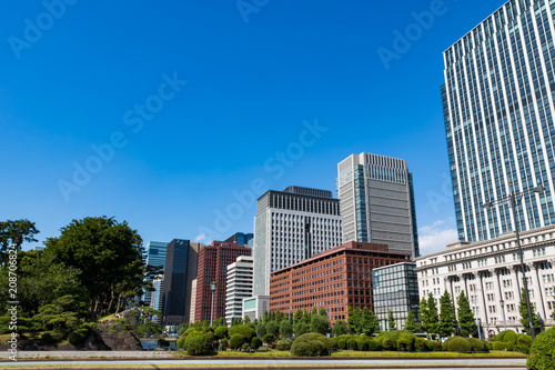 (東京都ｰ都市風景)日比谷の高層ビル群３