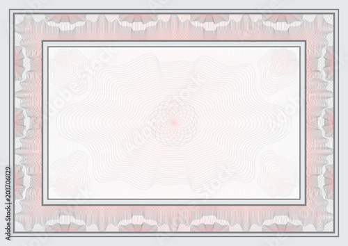Vector Guilloche Template