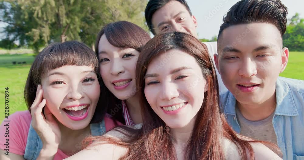 people selfie happily people selfie happily