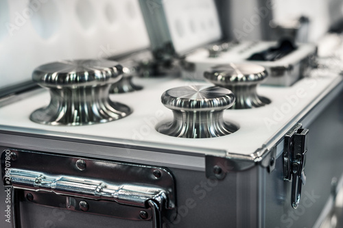 Wall Mural A set of laboratory weights