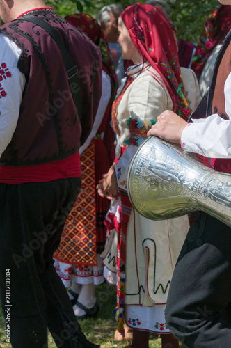 Traditional bulgarian dancers