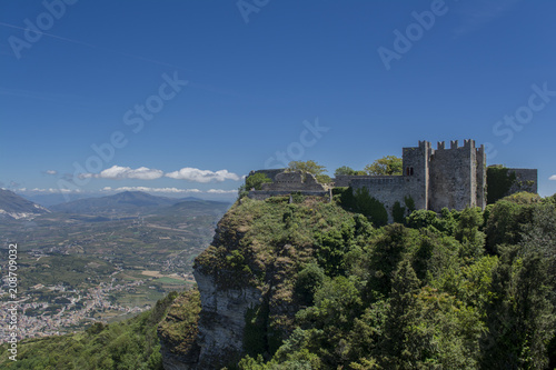 View from Erice ancient Sicily town