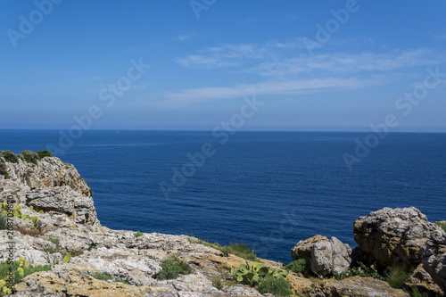 Beautiful calm sea view from cliff © anovva