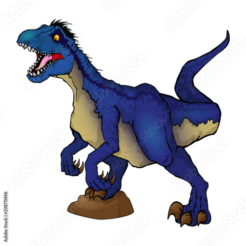 Isolated vector illustration of a Raptor.