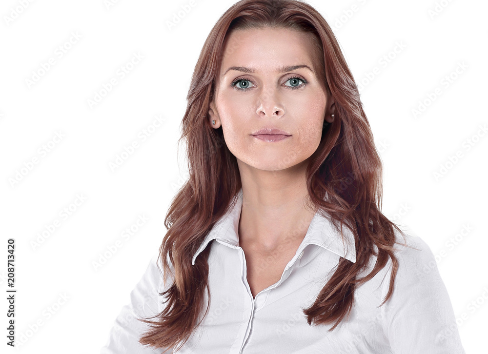 Executive business woman isolated on white background Executive business woman isolated on white background