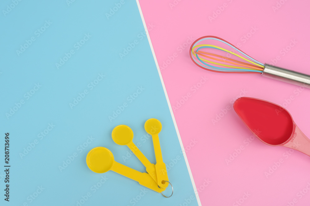 close up of baking utensils tools and cooking concept for background close up of baking utensils tools and cooking concept for background