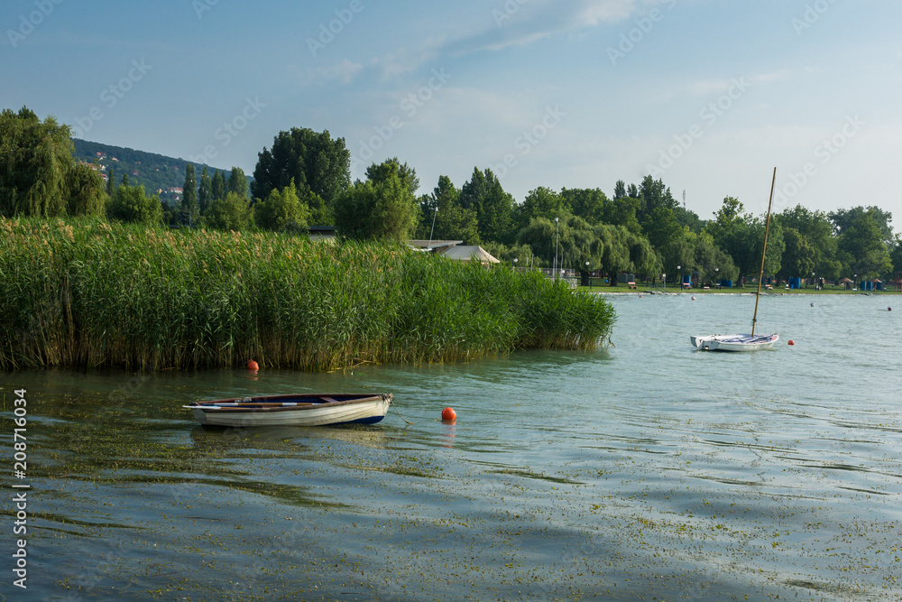 Obraz premium Balaton lake in Alsoors, Hungary