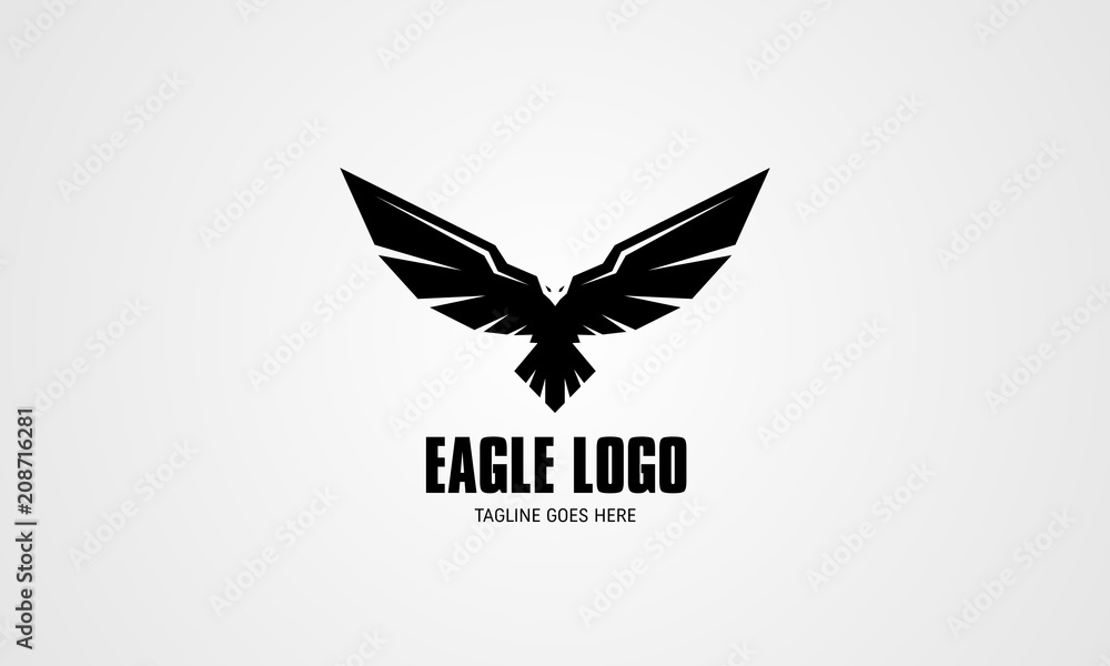 Obraz premium Logo wektor streszczenie orła