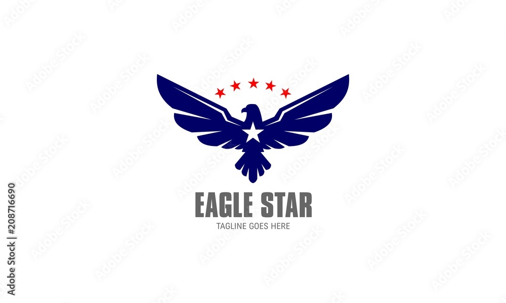 Naklejka premium Logo wektor Eagle Star