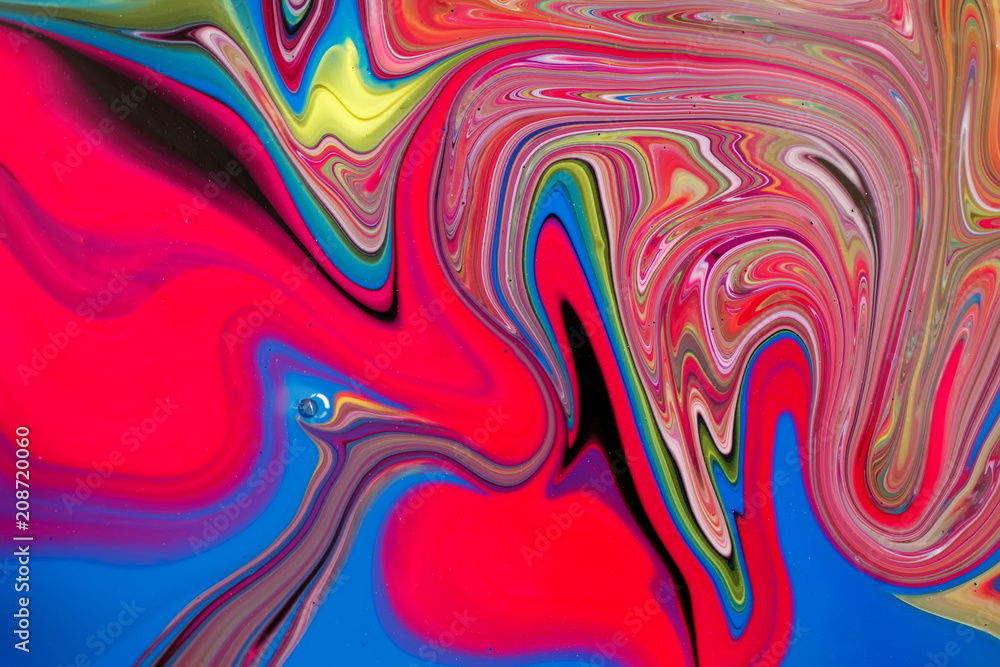 Fantastic stains of acrylic paint, the effect of marble. Fantastic stains of acrylic paint, the effect of marble.