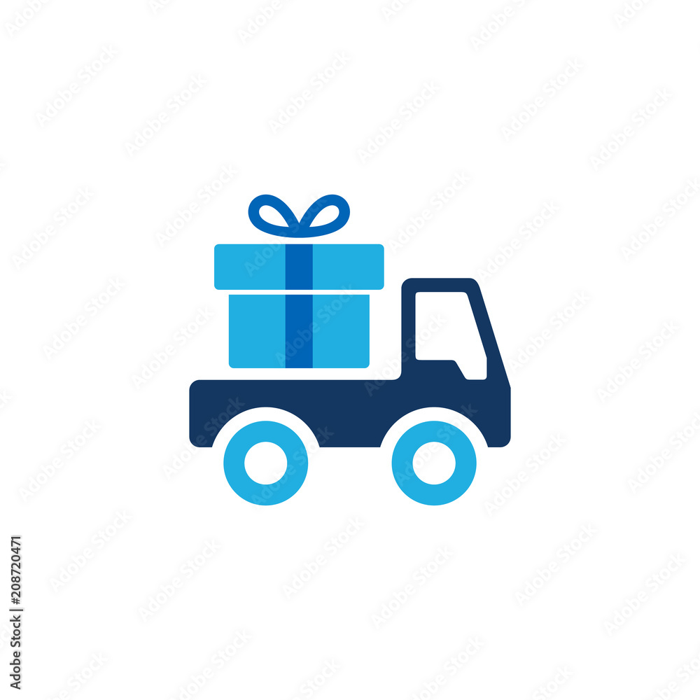 Gift Delivery Logo Icon Design Gift Delivery Logo Icon Design