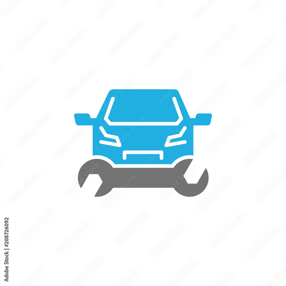Repair Car Logo Icon Design