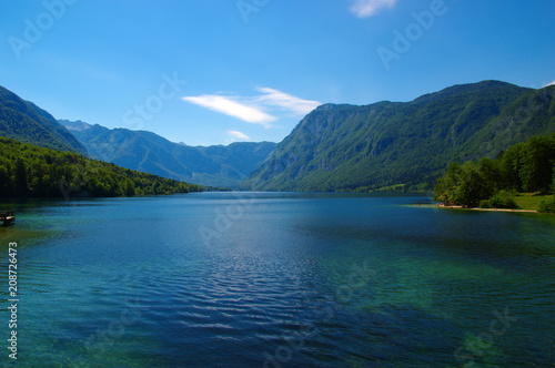 Fototapeta Naklejka Na Ścianę i Meble -  Mountain lake with clear water