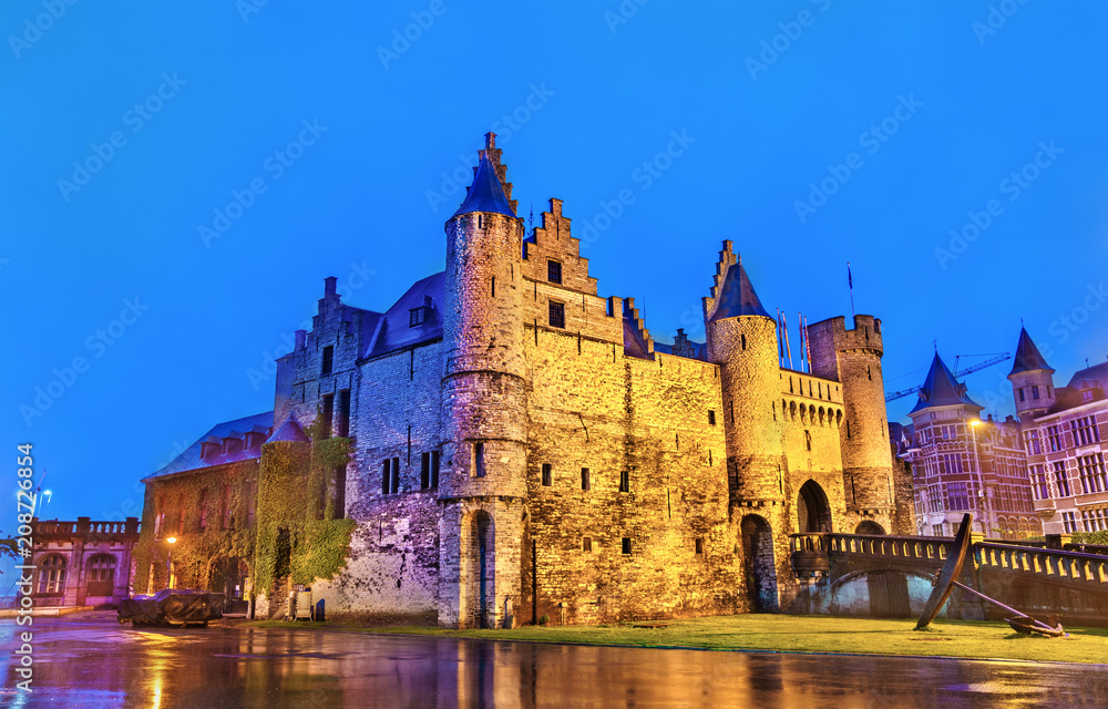 Het Steen, a medieval fortress in Antwerp, Belgium