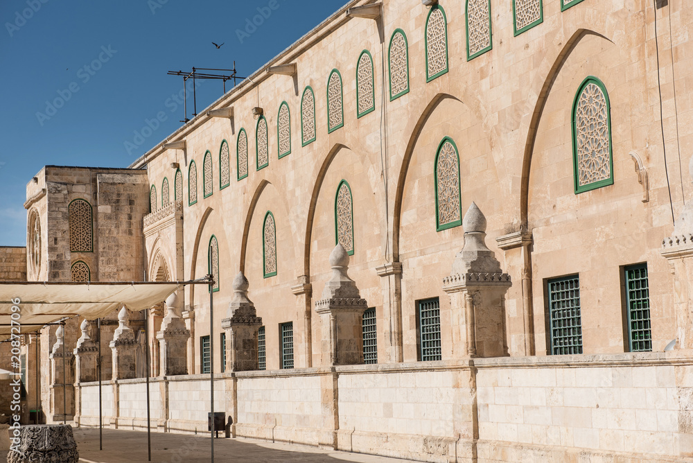 Traditional Islamic architecture. Temple Mount, Jerusalem