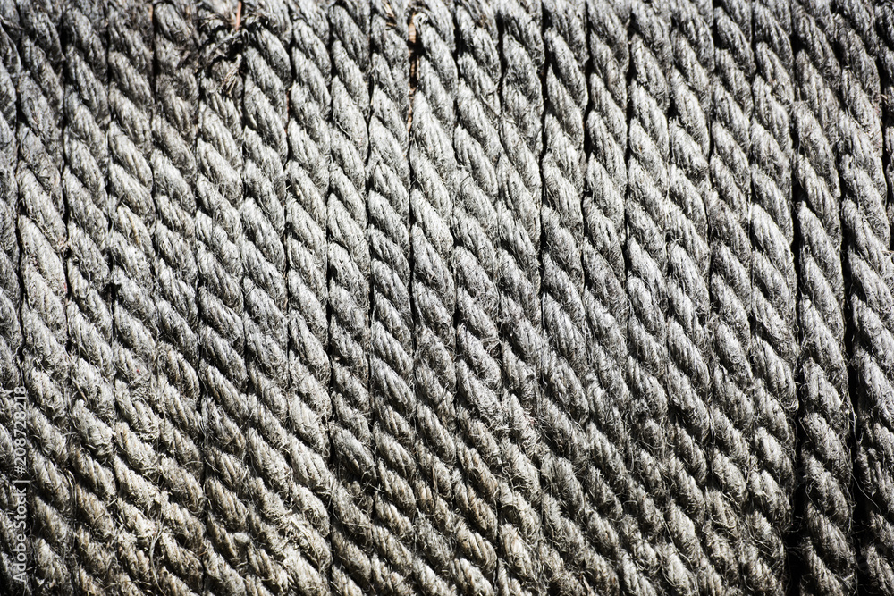 full frame of arranged grey ropes background full frame of arranged grey ropes background