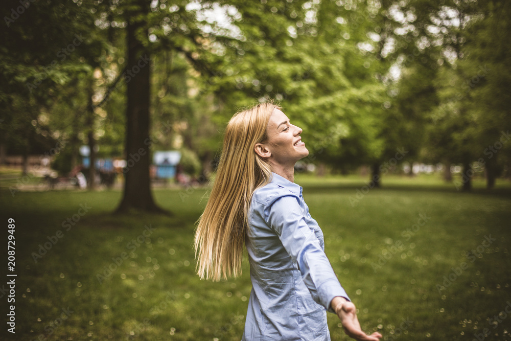 Happy young girl. Happy young girl.