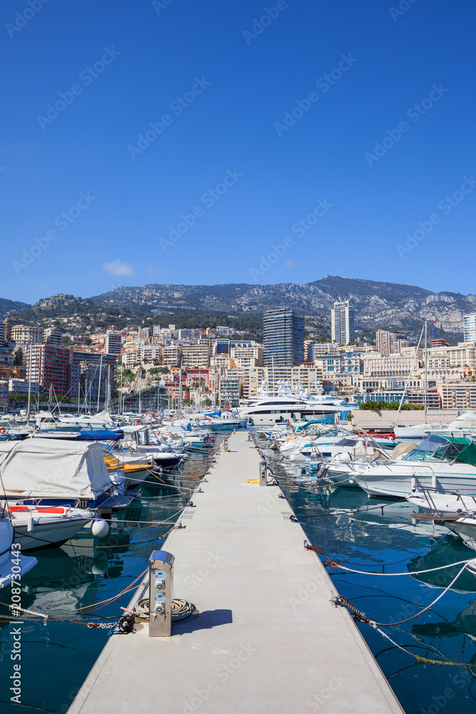 Port Hercule in Monaco Principality