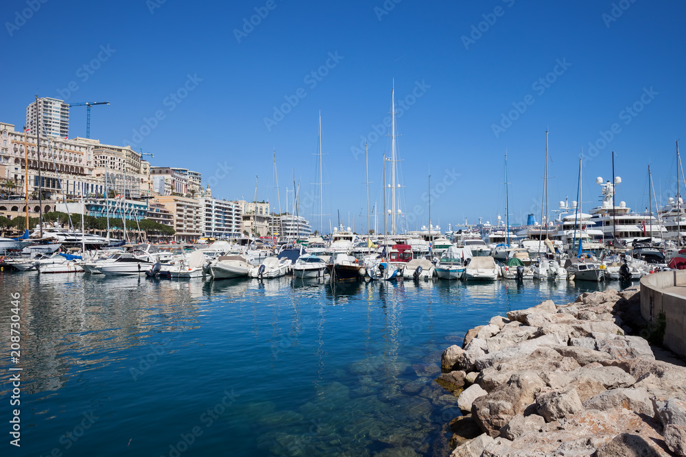Port in Monaco Principality
