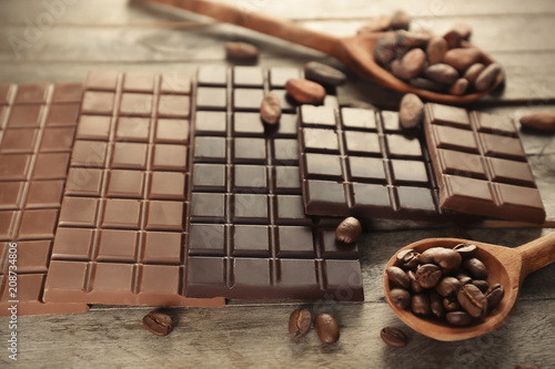 Assorted chocolate bars and...