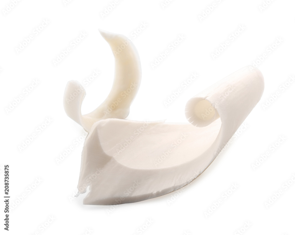 Chocolate curls, isolated on white Chocolate curls, isolated on white