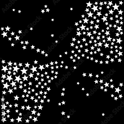 Background with scattered five-pointed stars 