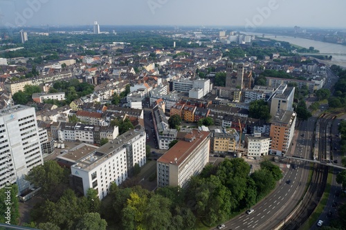 Köln am Rhein von oben