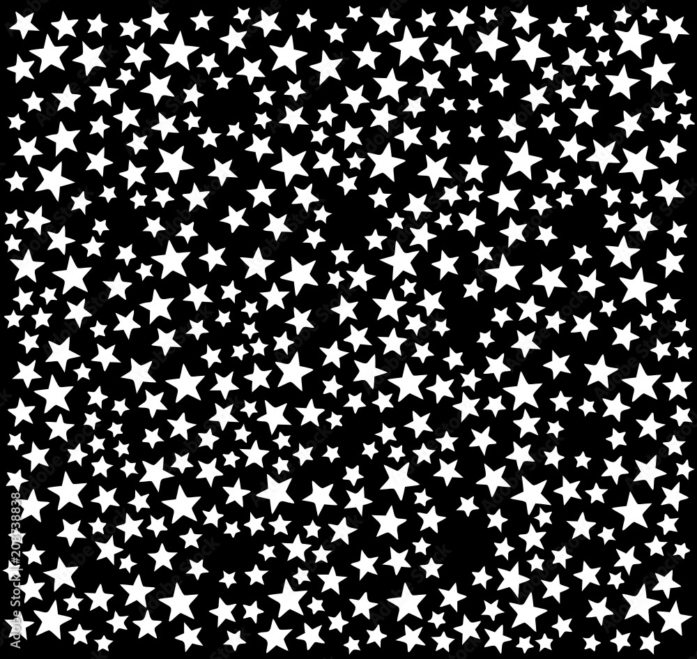 Sky background with a five-pointed star