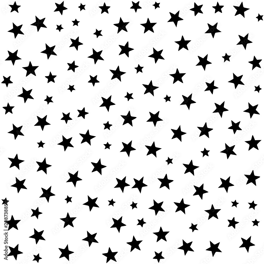 White bacground with a black - five-pointed stars White bacground with a black - five-pointed stars