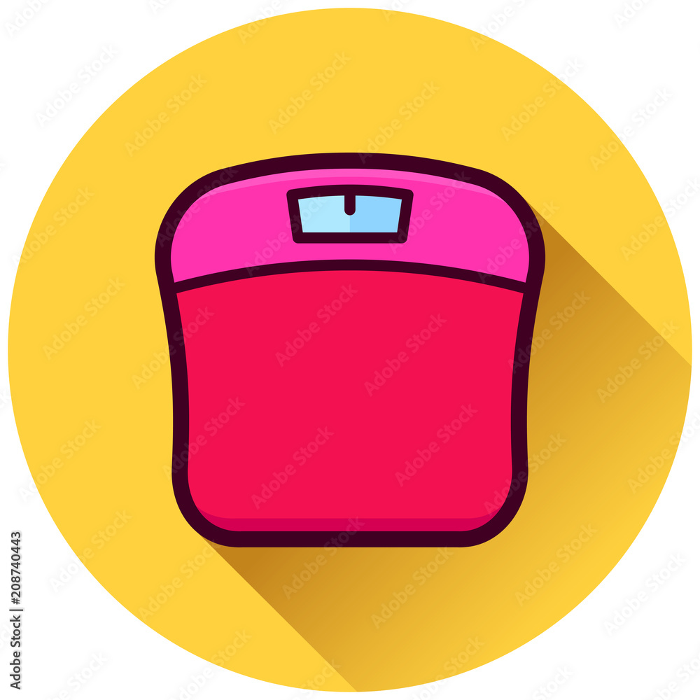 bathroom scale circle yellow icon bathroom scale circle yellow icon