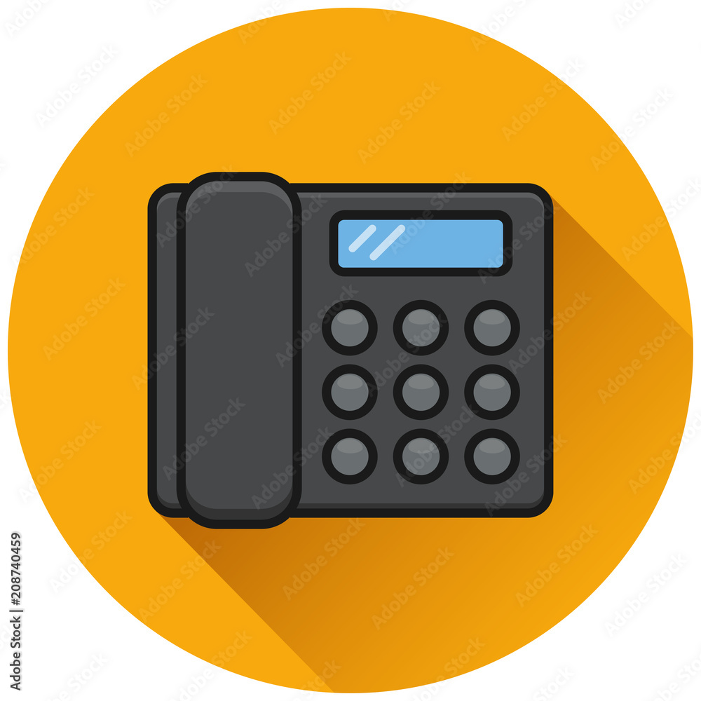 phone circle yellow icon concept phone circle yellow icon concept
