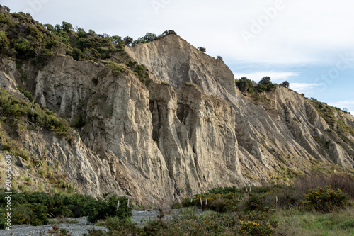 Cliffs Of Putangirua Pinnacles In New Zealand 