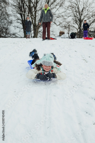 Zooming Downhill on a Sled