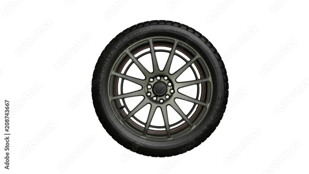 Tire. Looped. Alpha Channel Included. Tire. Looped. Alpha Channel Included.
